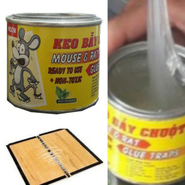 Keo dính chuột Nescin 160g dạng hũ- Siêu dính chuột