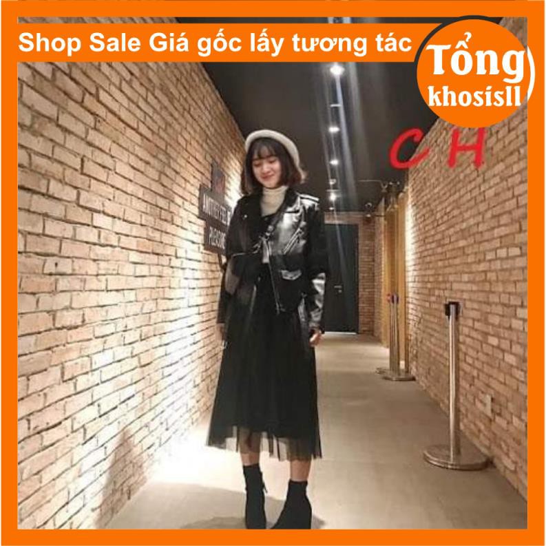 [Xả Kho] Chân váy tutu màu đen basic có lót trong freesize chuẩn Hàn giá siêu rẻ dễ phối đồ kèm ảnh thật