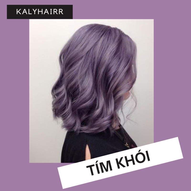 Thuốc nhuộm tóc màu TÍM KHÓI ( cần tẩy)