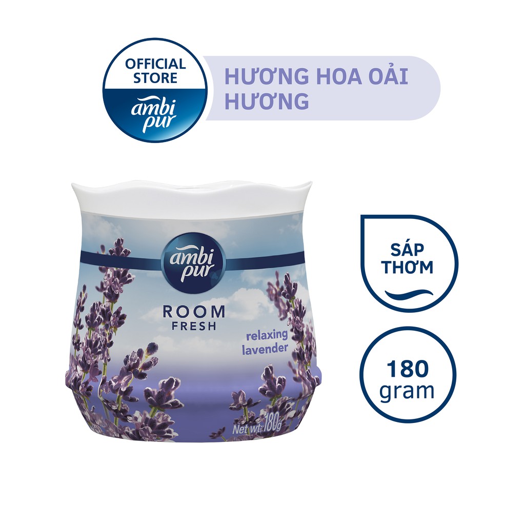 Sáp thơm phòng Ambi Pur hương hoa oải hương 180g