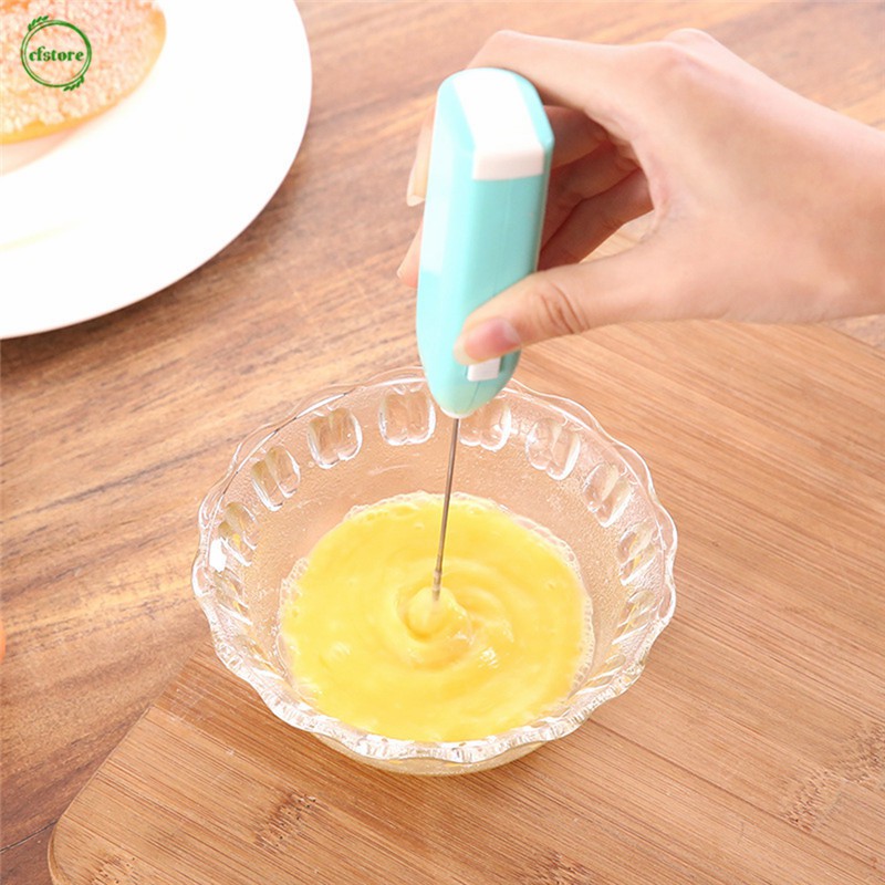 Dụng cụ khuấy tạo bọt cà phê mini cầm tay bằng thép không gỉ