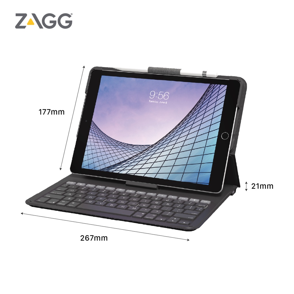 Ốp lưng kèm bàn phím ZAGG Messenger Folio 2 iPad 10.2"/10.5"