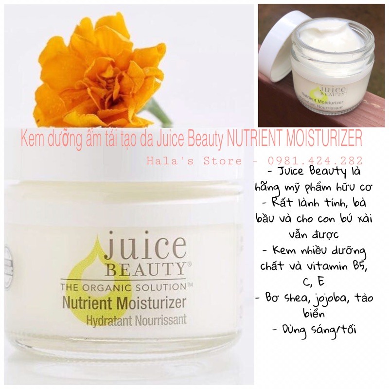 Juice Beauty ✨ Kem dưỡng ẩm tái tạo da Nutrient Moisturer