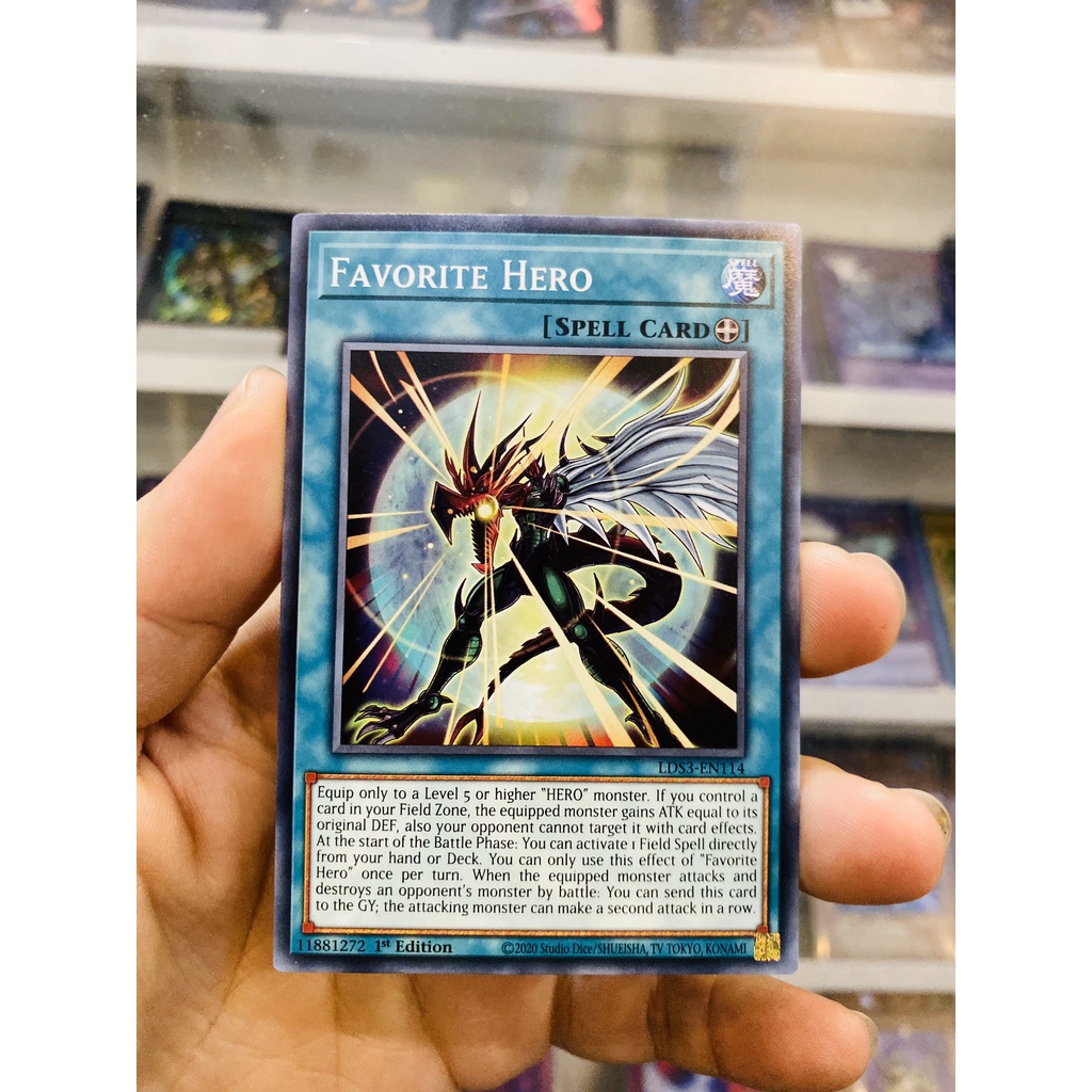Thẻ Bài YugiOh! Mã LDS3-EN114 - Favorite Hero - Common - 1st Edition