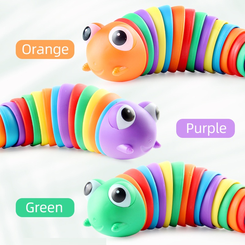 Đồ chơi sâu bướm SEA SUN TOYS lỗ thoát khí ép ngón tay màu cầu vồng