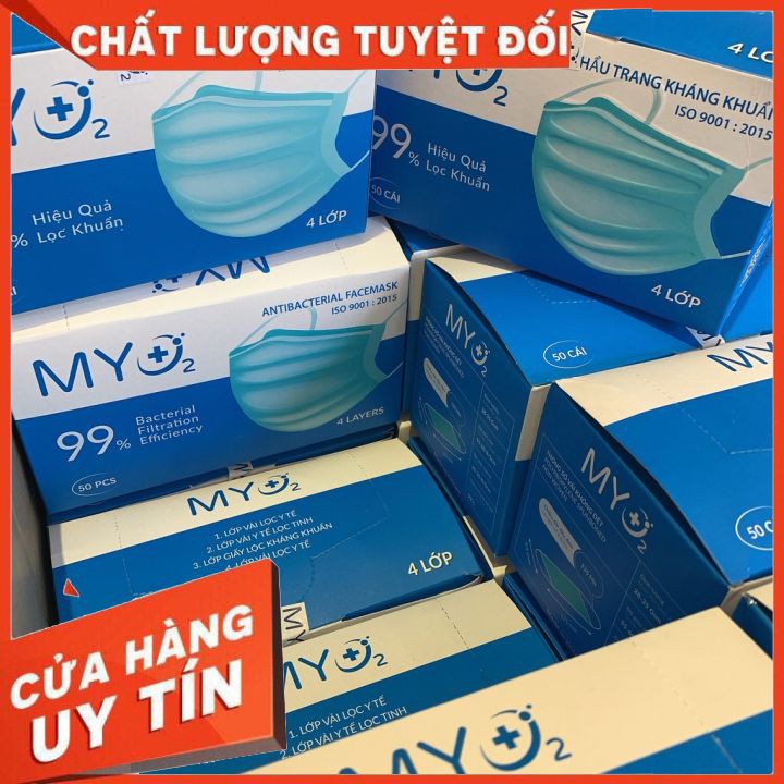 Khẩu trang cao cấp 4 lớp Myo2 {SALE}