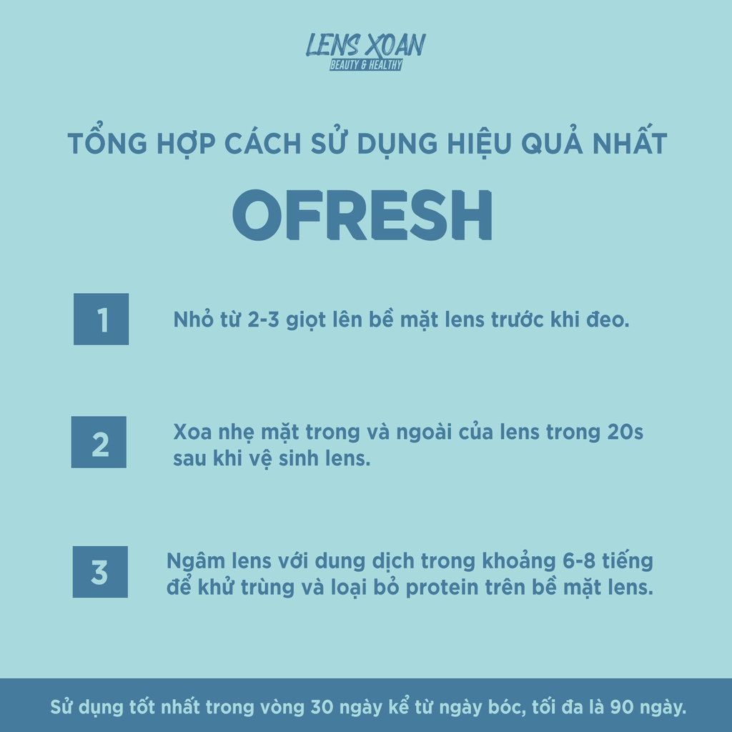 DUNG DỊCH NHỎ OFRESH - MOIST CUSHION DROP:dung dịch siêu cấp ẩm dành cho lens (OLENS) |LENS XOẮN