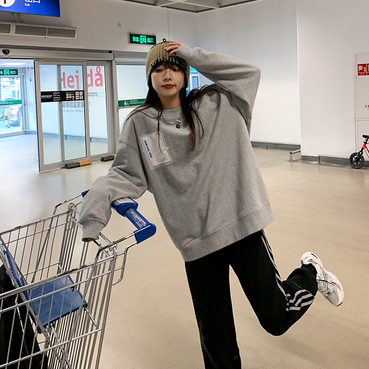 NRVP Áo Hoodie Thiết Kế Đơn Giản Thời Trang Hàn Quốc Cho Nữ