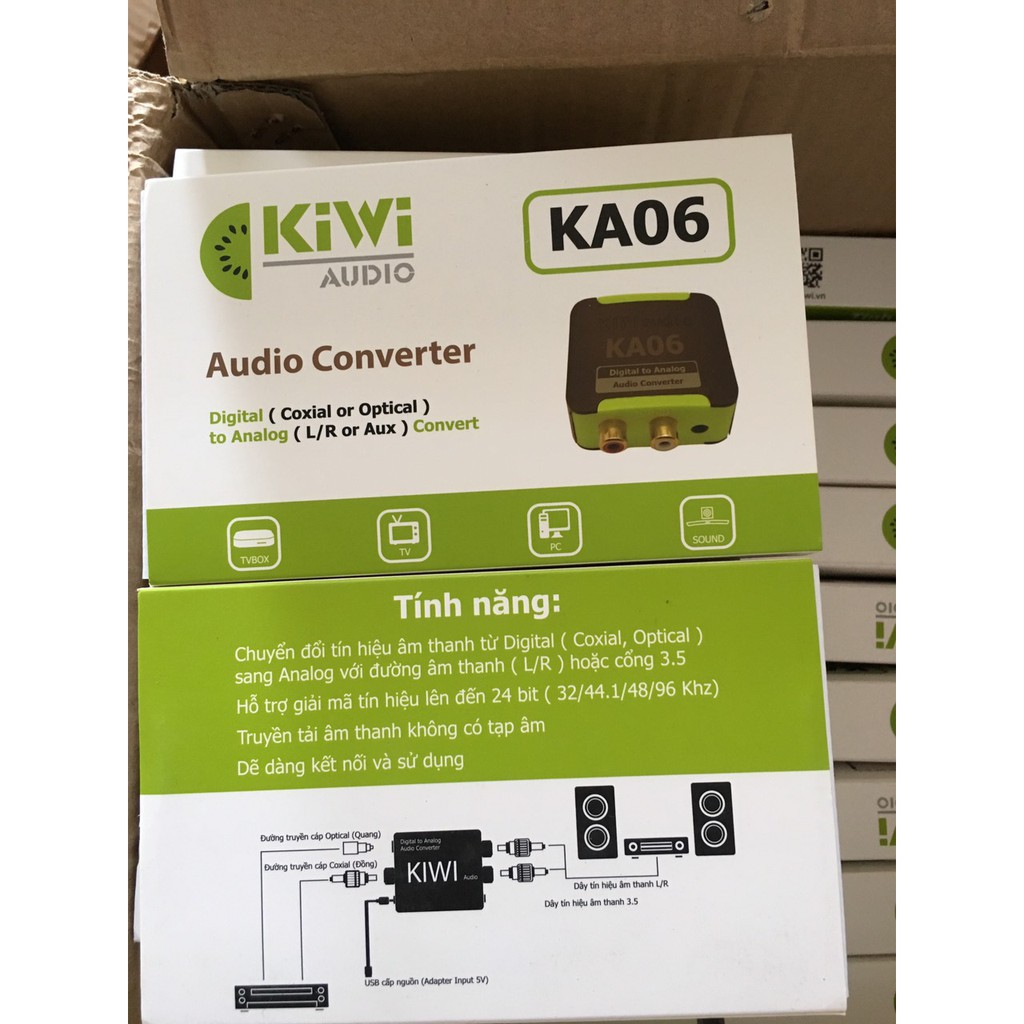 Bộ Chuyển quang âm thanh KIWI KA06 - Hàng Chính Hãng - Gia Khang Shop