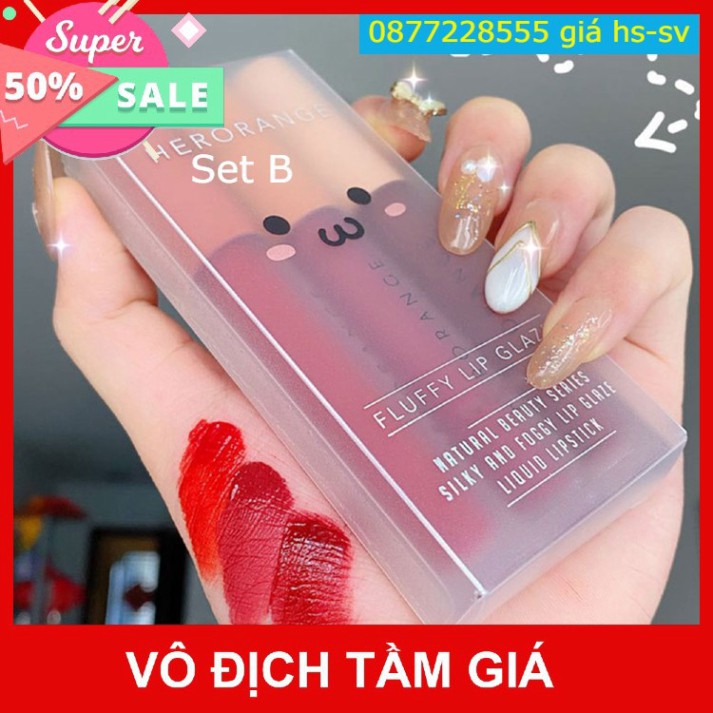 [New]Son Môi Hero Orange Set B 3 Cây.Chất Son Mềm Cao Cấp Dễ Trang Điểm(giá sinh viên_học sinh) . | BigBuy360 - bigbuy360.vn