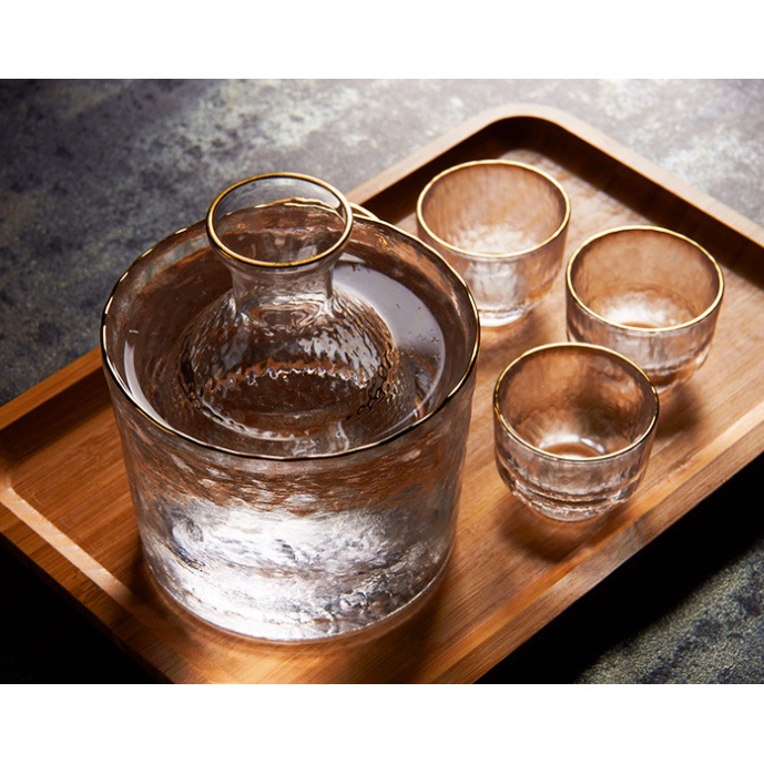 Bộ Bình rượu Sake thủy tinh chịu nhiệt cao cấp Nhà Vin