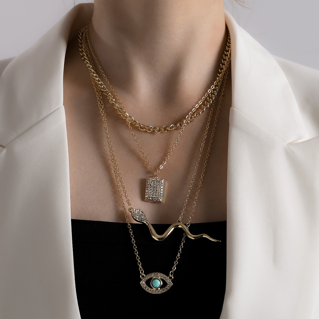 Vòng cổ Nhiều Lớp Đính Ngọc Trai Nhân Tạo Thời Trang