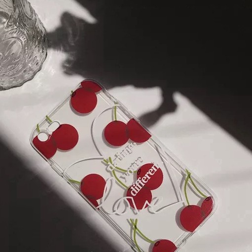 Ốp điện thoại in hình trái cherry cho Iphone 5/5S/6/6plus/6S/6S plus/6/7/7plus/8/8plus/X/XS/XS Max/11 258