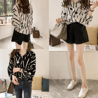 Áo Sơ Mi Nữ Bigsize Họa Tiết Thời Trang Công Sở Phiên Bản mới lạ