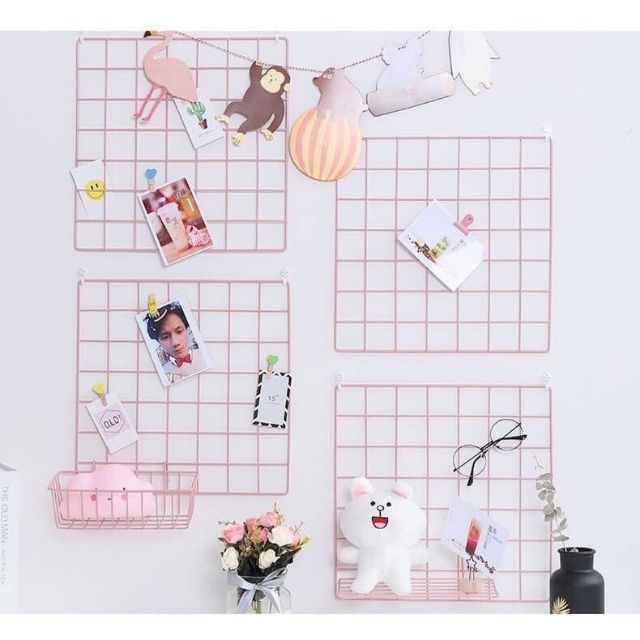 (Sẵn) Lưới sắt decor treo ảnh | BigBuy360 - bigbuy360.vn