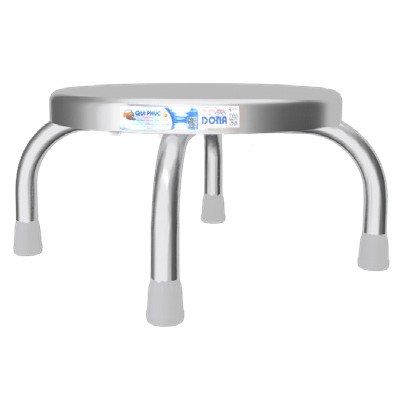 Ghế đẩu inox lùn (Đòn Inox) Sản xuất từ 100% Inox Cao Cấp Có Độ Cứng Và Độ Bền Cao, Vệ Sinh Dễ Dàng Kích thước 39.5 x 39 | BigBuy360 - bigbuy360.vn