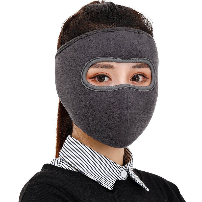 Khẩu trang ninja lót nỉ che kín mặt che tai chống nắng gió lạnh,có lỗ thông hơi ở miệng | BigBuy360 - bigbuy360.vn