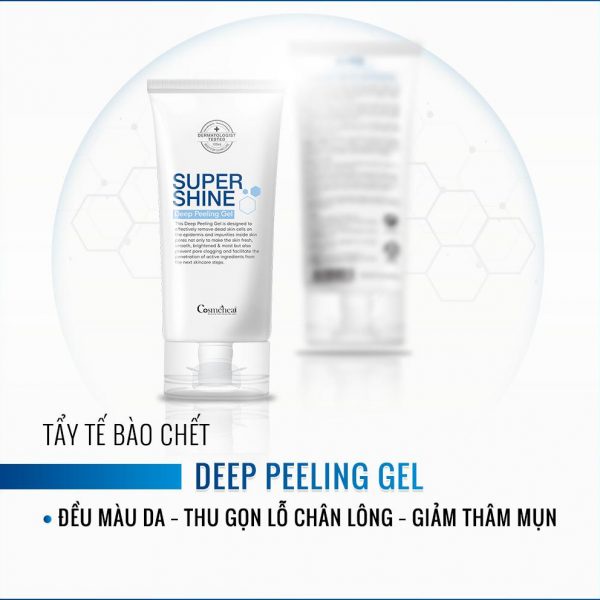 Tấy tế bào chết dạng cuộn Cosmeheal Supershine Deep Peeling Gel 120ml Hàn Quốc