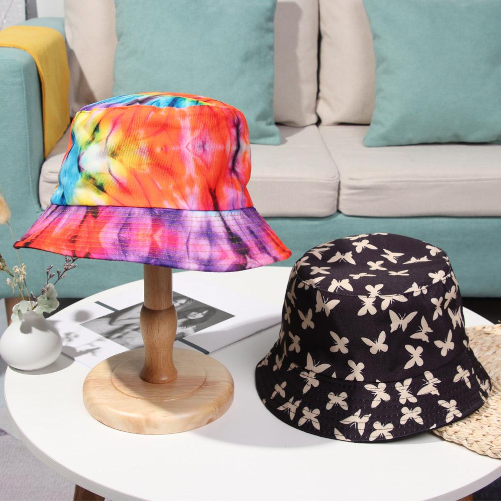 MAG Nón Bucket Che Nắng In Họa Tiết Bướm Màu Nhuộm Thời Trang Xuân Hè