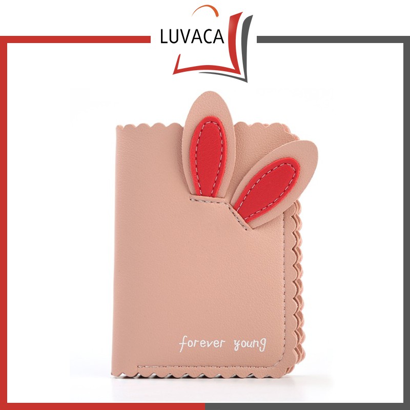 Ví Bóp Nữ Mini Cầm Tay FOREVER YOUNG Nhỏ Gọn Gấp 3 Bỏ Túi Kiểu Dáng Tai Thỏ Siêu Xinh FY09 - LUVACA