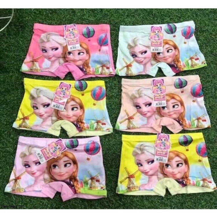 Set 2 quần đùi elsa cho bé siêu xinh - co giãn tốt (quần chip elsa)