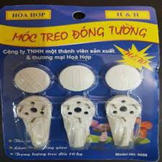 Vỉ 3 móc treo đóng tường hòa hợp hh8888