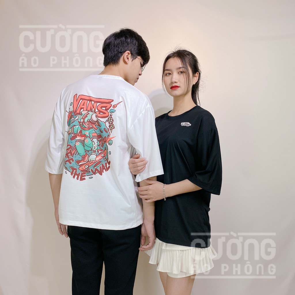 ⚡Áo Thun Tay Lỡ Unisex Form Rộng⚡Áo Phông Thời Trang Mùa Hè In Hình Siêu Sịn Xò Mix Logo Vans Off The Wall Mã CAP46