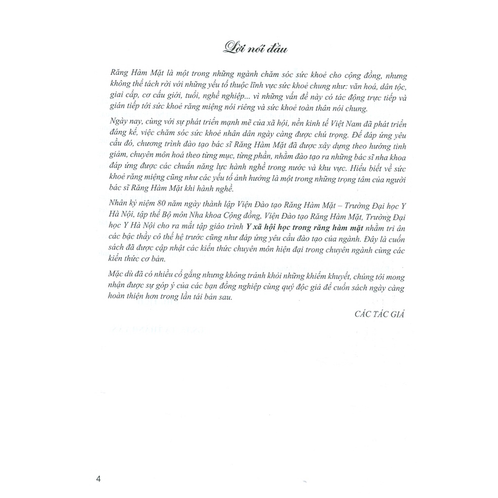 Sách - Y Xã Hội Học Trong Răng Hàm Mặt sách dùng cho sinh viên răng hàm mặt  (DN)