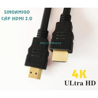 Cáp HDMI 2.0 hỗ trợ 4K, 3D hàng chính hãng SINOAMIGO