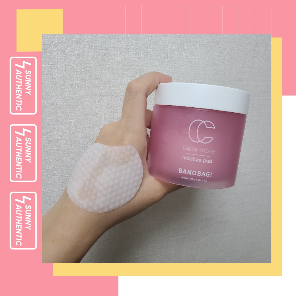 Toner Dạng Bông Chăm Sóc Da Sạch Sâu, Tẩy Tế Bào Chết Dịu Nhẹ BANOBAGI Calming Care Moisture Pad