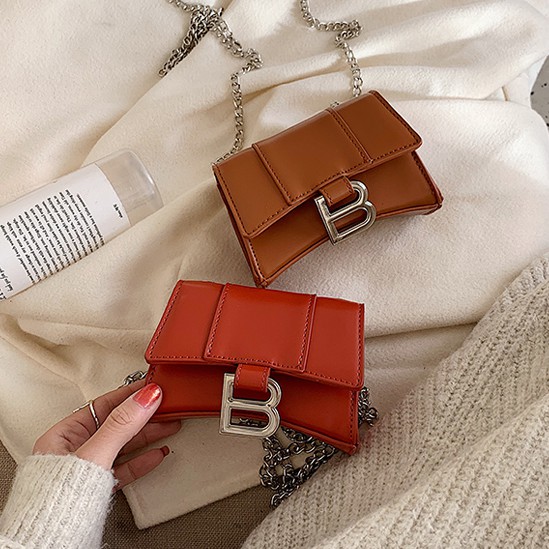 Túi Đeo Chéo Nữ, Túi Đeo Vai  Mini Khóa Bấm Chữ B SK1210