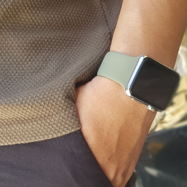 Dây đeo Apple Watch silicone Sport Band chính hãng COTEetCI đủ Size cho apple watch Series 6 , Apple watch SE