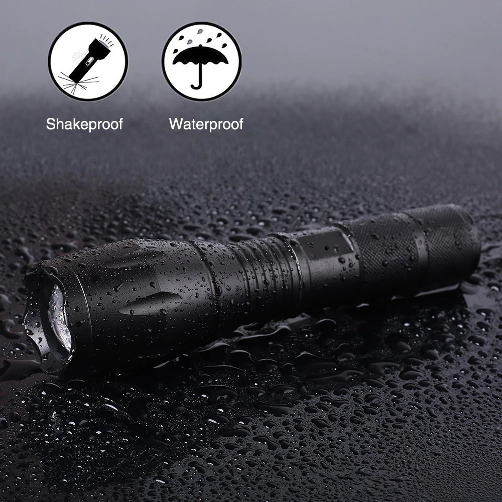 Đèn pin led Alonefire G700 XML T6 L2 bằng hợp kim nhôm chống thấm nước kèm cáp sạc USB và pin 18650 cho cắm trại