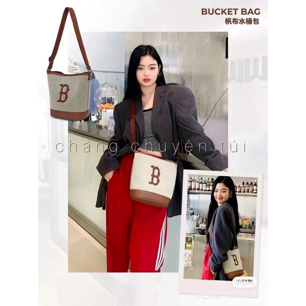 [Full Tag code] Túi bucket basic big logo mẫu mới 2022 (clip và ảnh thật) hàng sẵn