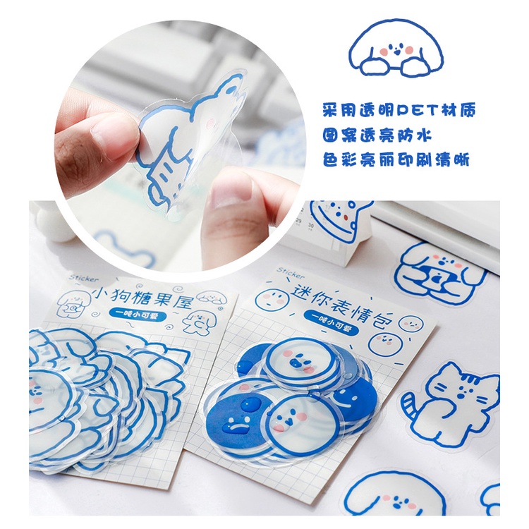 Miếng Dán Hình Hoạt Hình Dễ Thương Chống Thấm Nước Dùng Để Trang Trí Nhật Ký