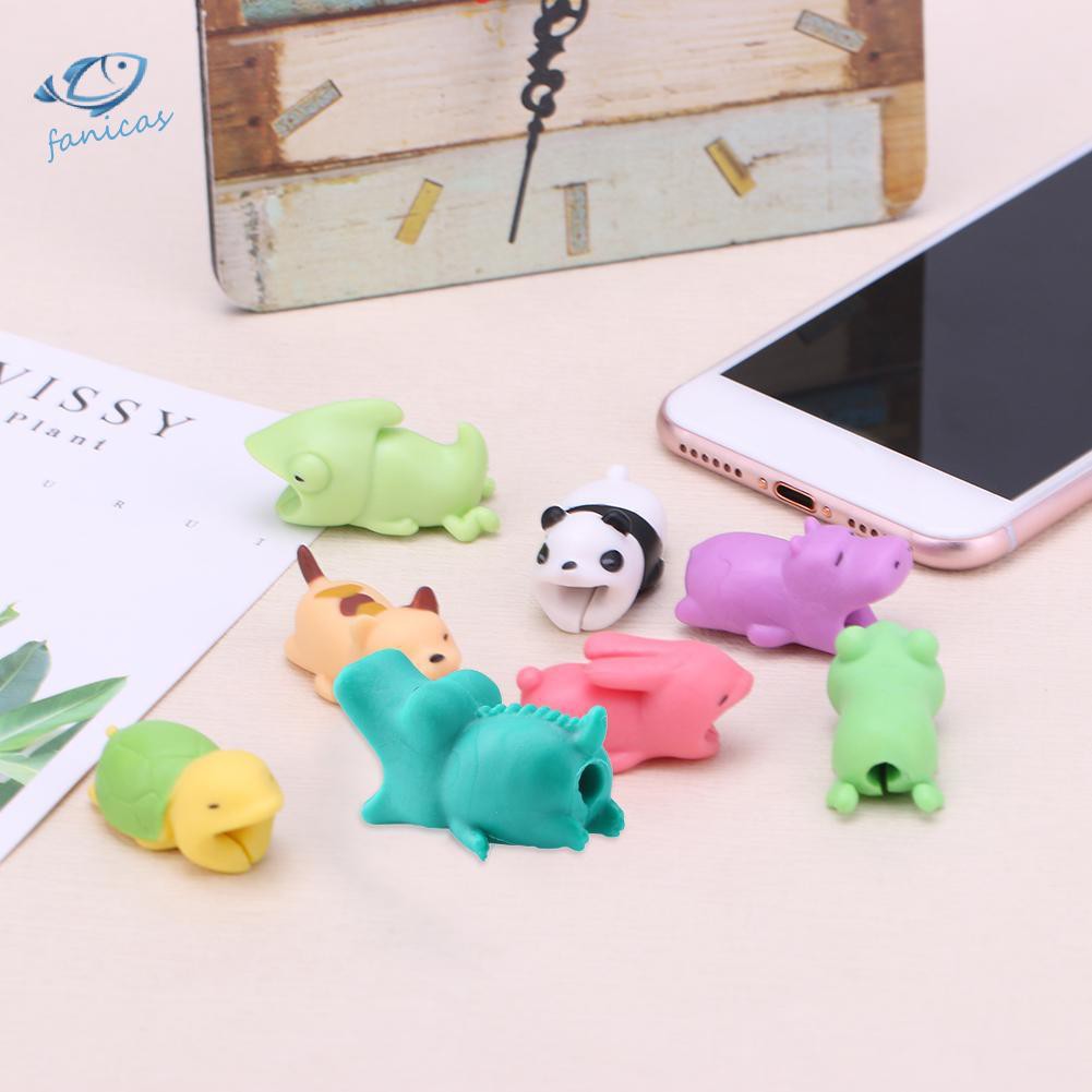 Phụ Kiện Bảo Vệ Đầu Dây Cáp Hình Thú Hoạt Hình Dễ Thương