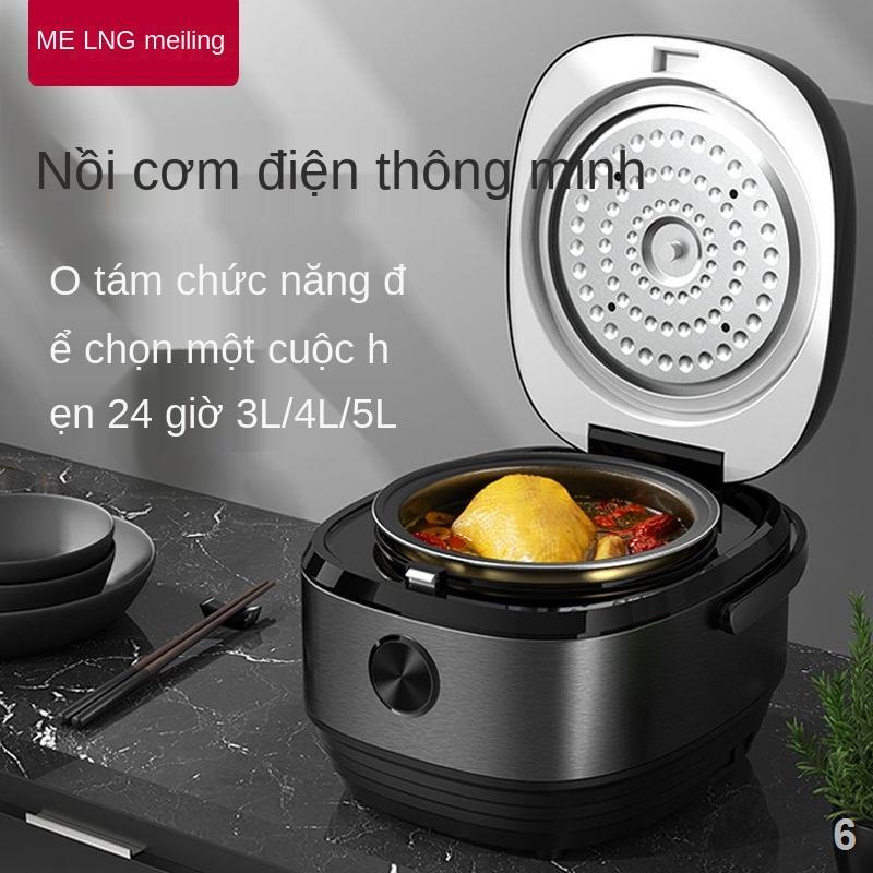ENồi cơm điện 3L4L5L chính hãng Meiling Nồi cơm điện mini gia đình thông minh Đa chức năng tự động hẹn công suất lớn