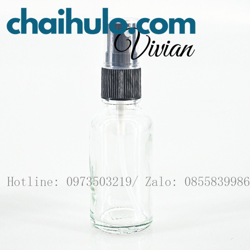 100ml - Chai xịt phun sương, chai thủy tinh dày đẹp, chất lượng cao - HÀNG CÓ SẴN