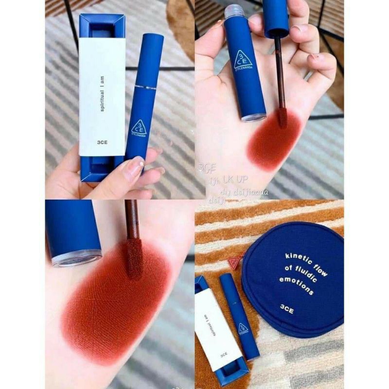 3ce velvet lip tint màu  đỏ nâu bao đẹp bao lì