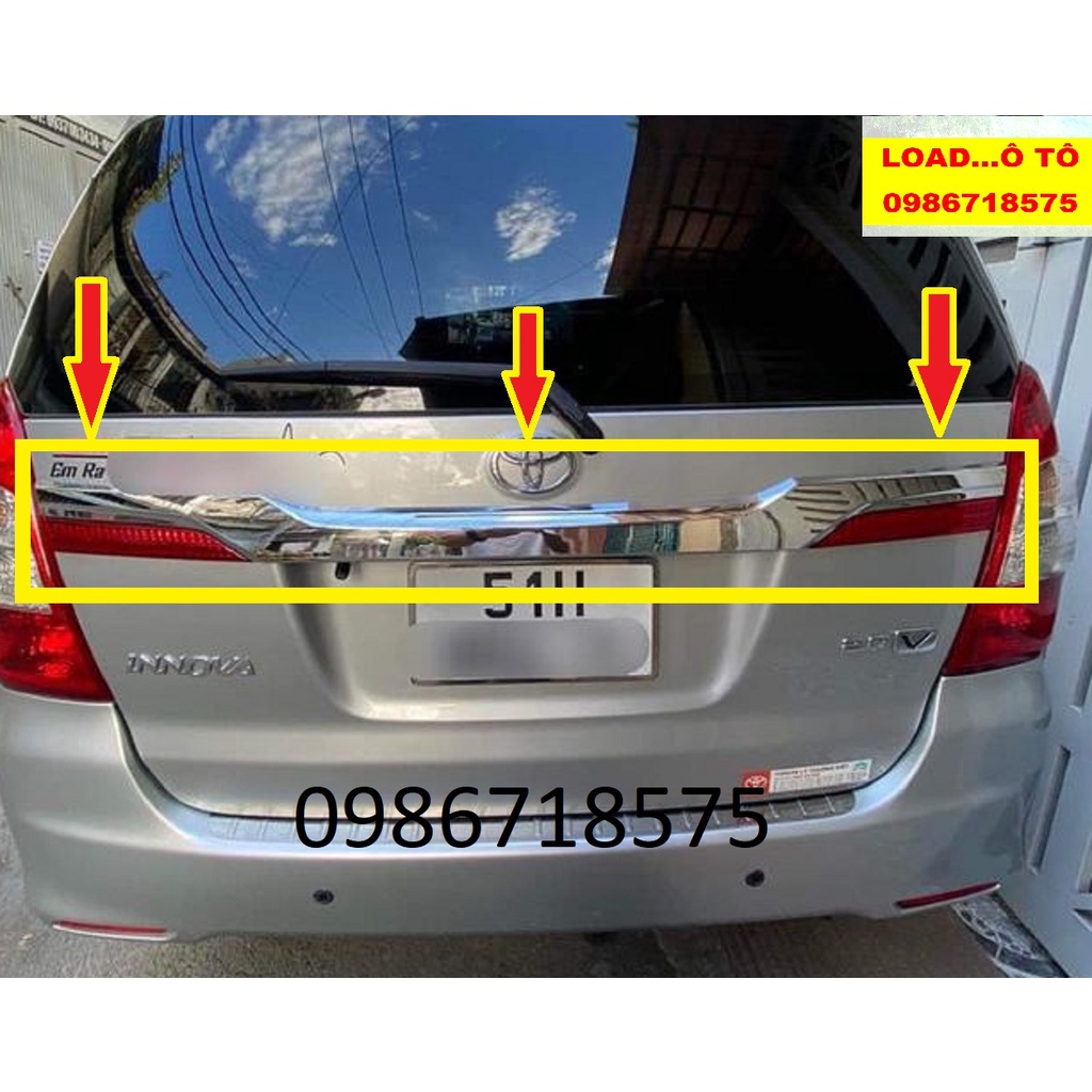 Ốp Tay Cốp Xe Toyota Innova 2014-2015 Mẫu Cũ Nhựa ABS Mạ Crom Sáng Bóng