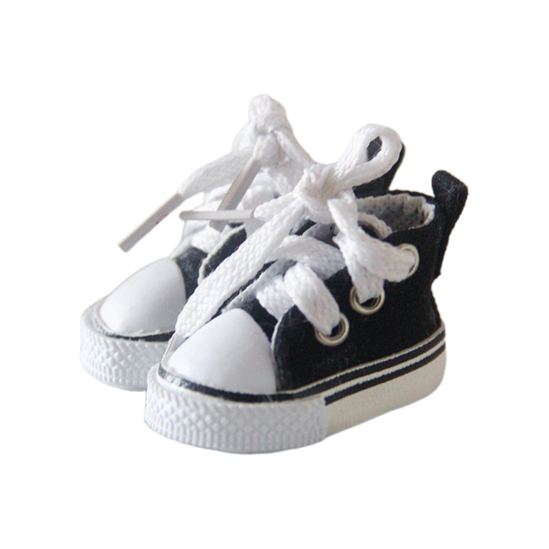 Giày Vải Canvas Mini Handmade Xinh Xắn Cho Búp Bê Barbie 7