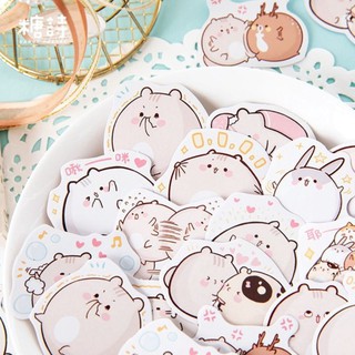 Hộp 45 sticker Chubby chuột béo ú siêu cute 🐭