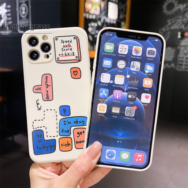 Ốp silicon Hình Máy Chơi Game Tetris Cho Oppo A94 A15 A93 A53 2020 Z7 A3S A5 2020 A5S A54 A12 A92 A31 A9 2020 Z 4 Lite Reno 5 5f Find X3Lite A15S F17 F19 Pro A33 2020 A11K A12S A11 A1K A52 A7 A32 A12E A72 A53S C15 C12 C11