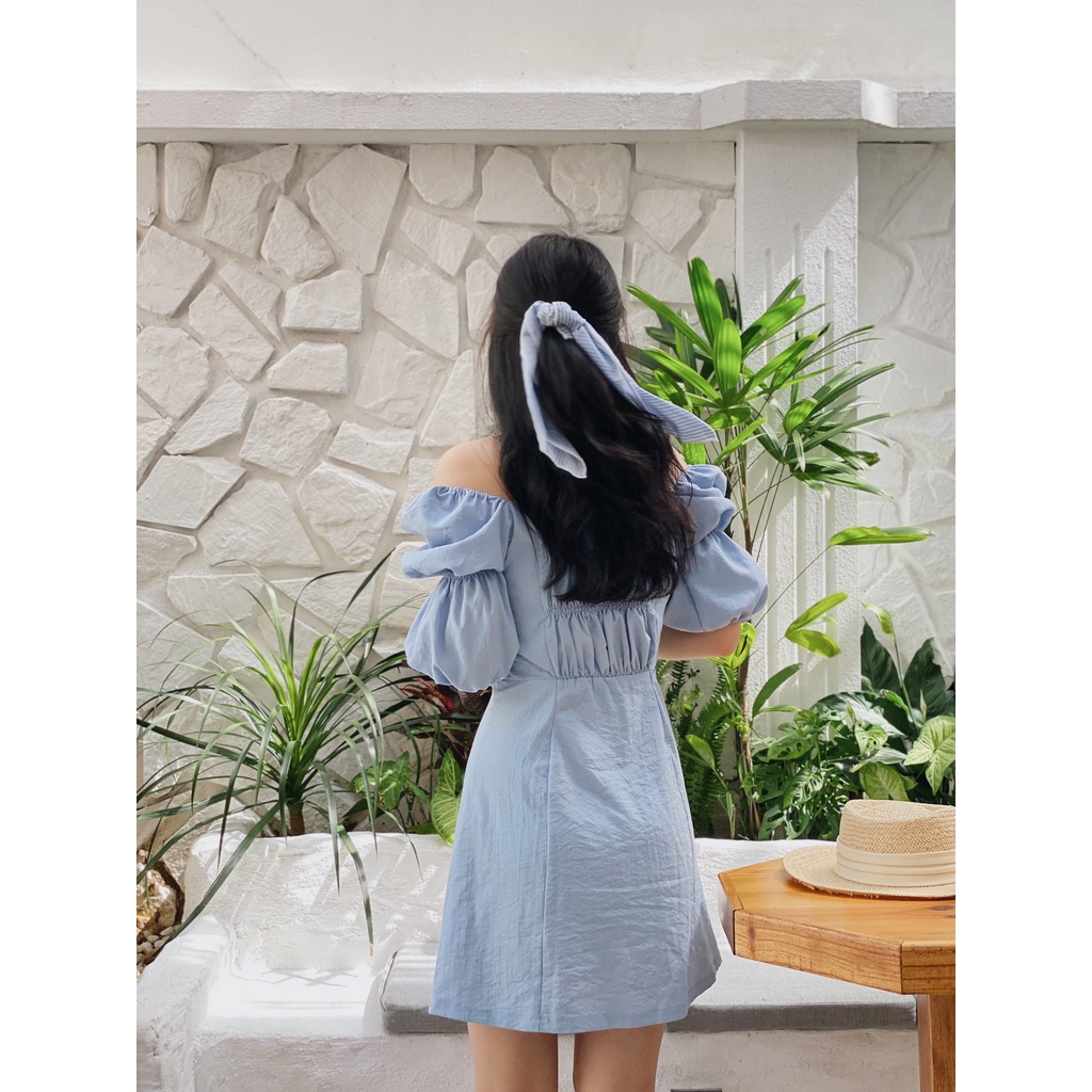 CASON - Đầm Mini Tay Chun Cecelia