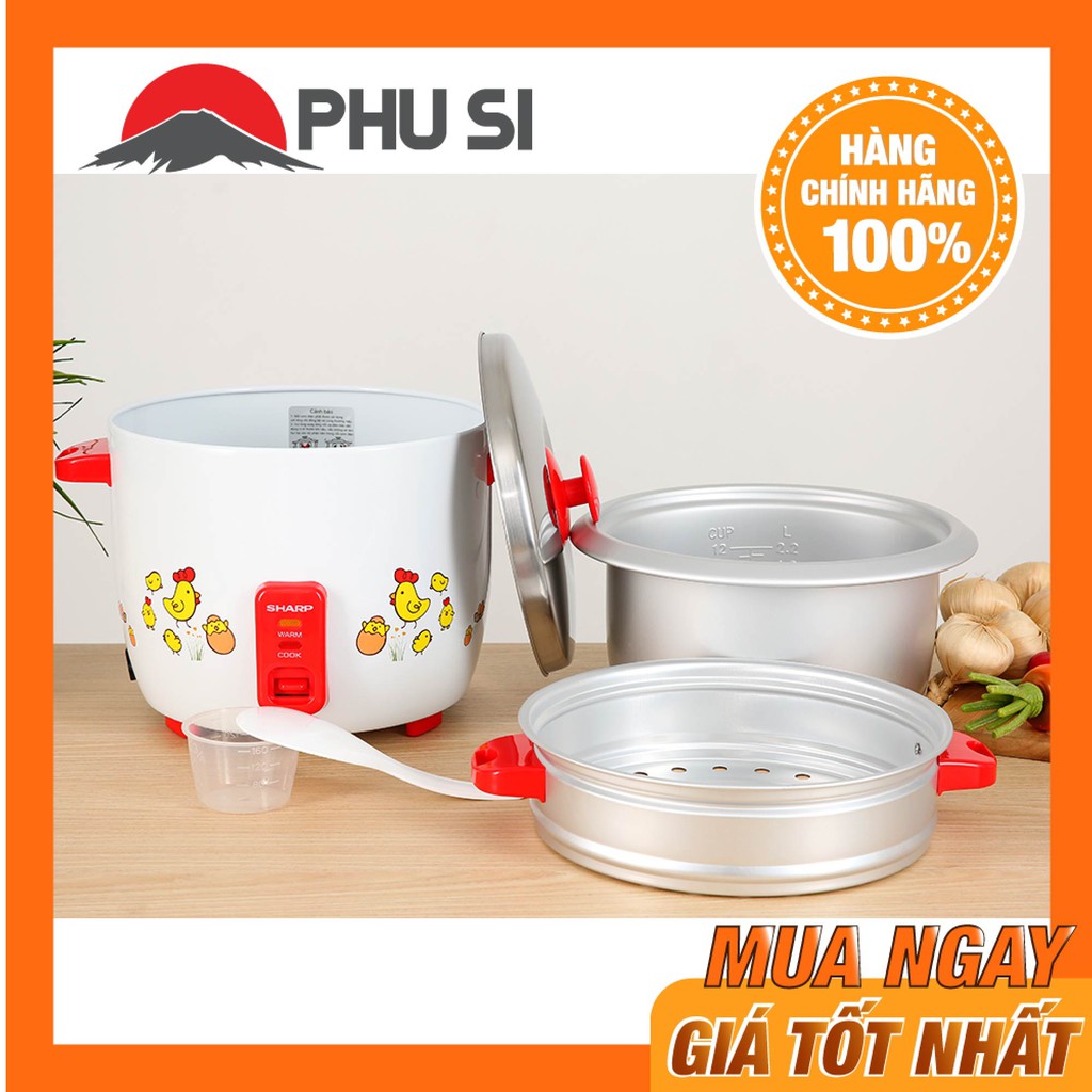 Nồi cơm điện nắp rời Sharp 2.8 lít KSH-D28SV-CH