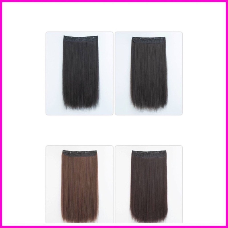 Tóc giả kẹp phím thẳng nữa đầu thời trang dệt tơ cao cấp ❇️freeship ❇️