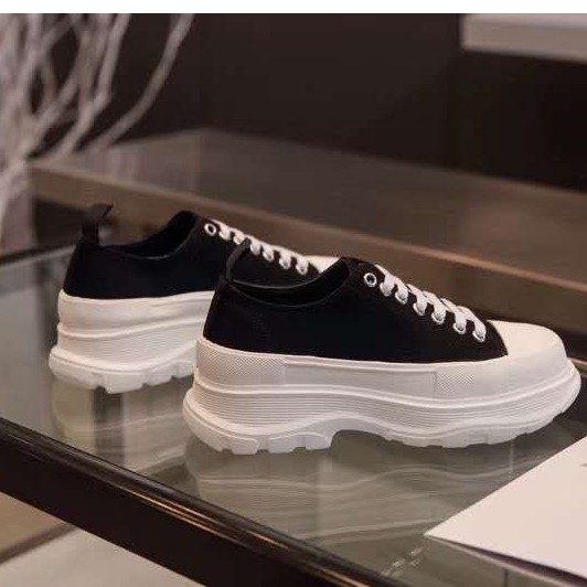 [ Mcqueen độn đế + cổ cao ] full box + full bill - giày sneaker nam nữ hót trend 2020