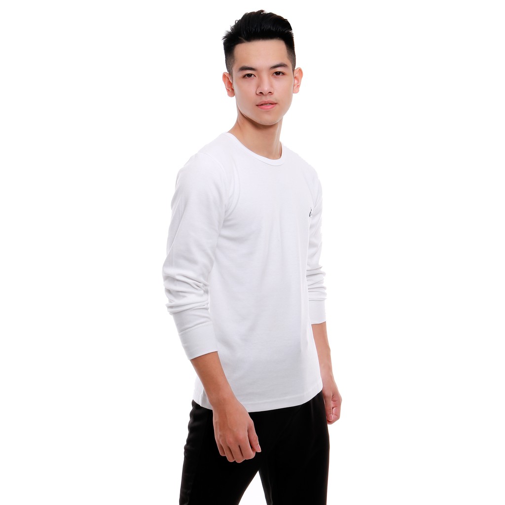 Áo thu đông nam cao cấp Narsis NMS1253 màu trắng