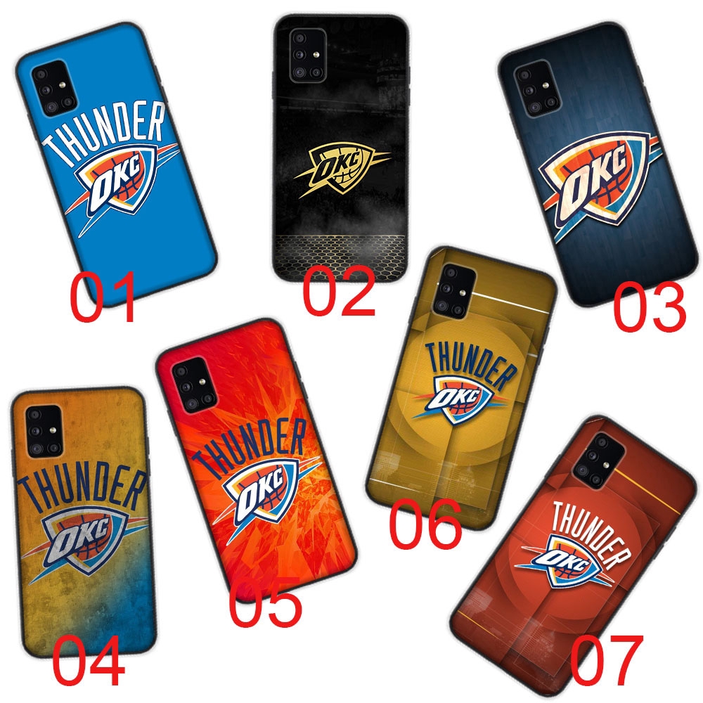 Ốp điện thoại mềm màu đen thiết kế Oklahoma City Thunder Tương thích với Xiaomi Poco F3 GT F2 M2 M3 
