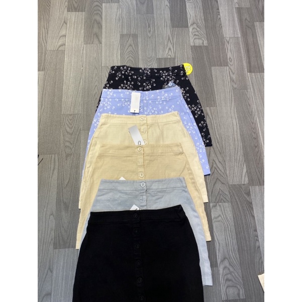 Chân váy kaki mềm dáng A f21 xuất xịn